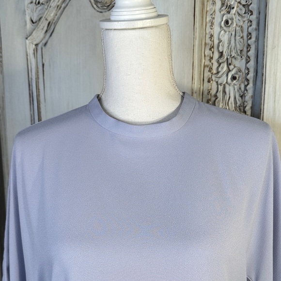 G2000 Periwinkle Blue  Women's Career Top with Bell Sleeves - Picture 5 of 10